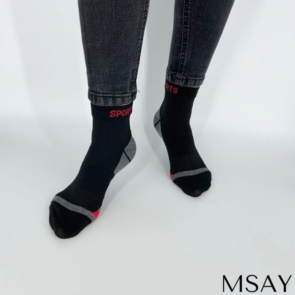 Skarpetki młodzieżowe sportowe Czarne