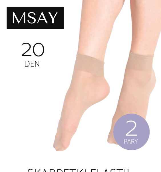 SKARPETKI BEZUCISKOWE ELASTIL 2PARY