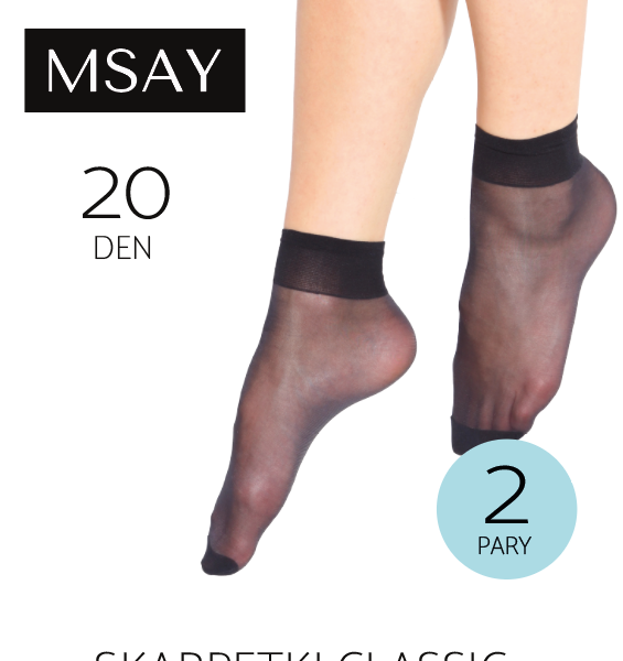 SKARPETKI LYCRA CLASSIC MSAY 2PARY