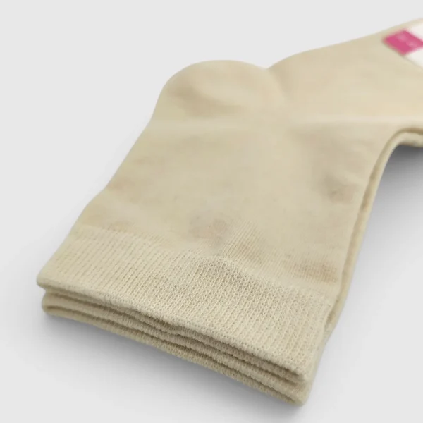 Skarpetki damskie bawełniane ecru MSAY Skarpetki damskie bawełniane ecru