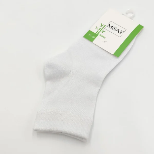 Skarpety bambusowe damskie białe MSAY Skarpety bambusowe damskie białe