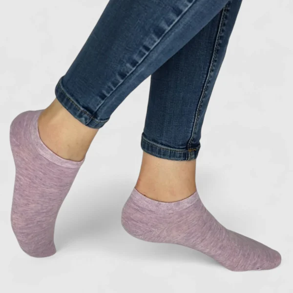 Skarpetki stopki damskie fioletowe