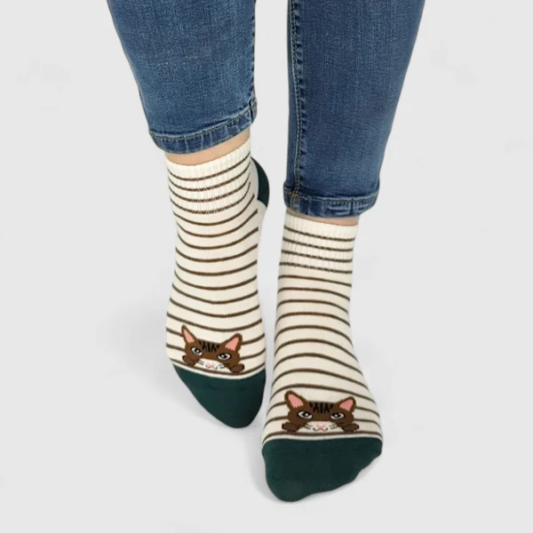 Skarpetki damskie kot za kostkę