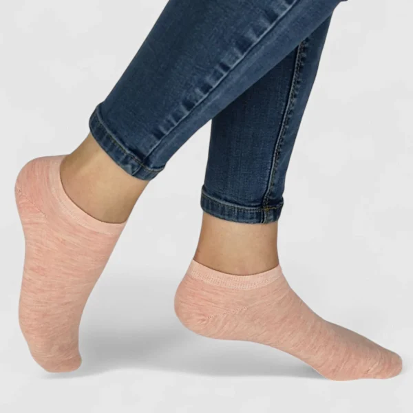 Skarpetki stopki damskie różowe