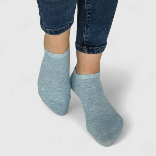 Skarpetki stopki damskie błękit