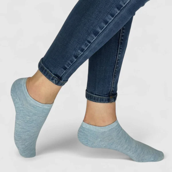 Skarpetki stopki damskie błękit