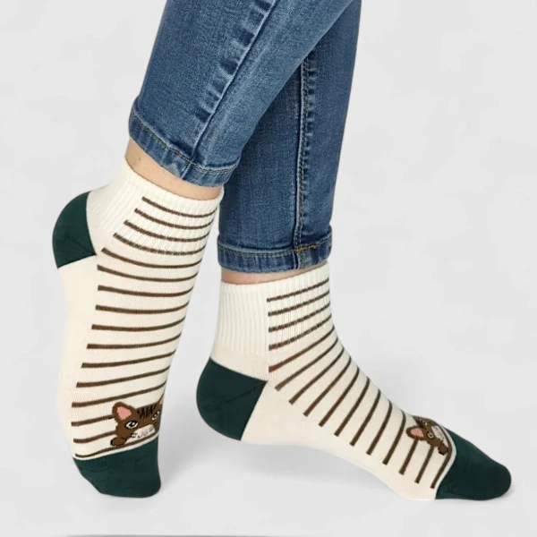 Skarpetki damskie kot za kostkę