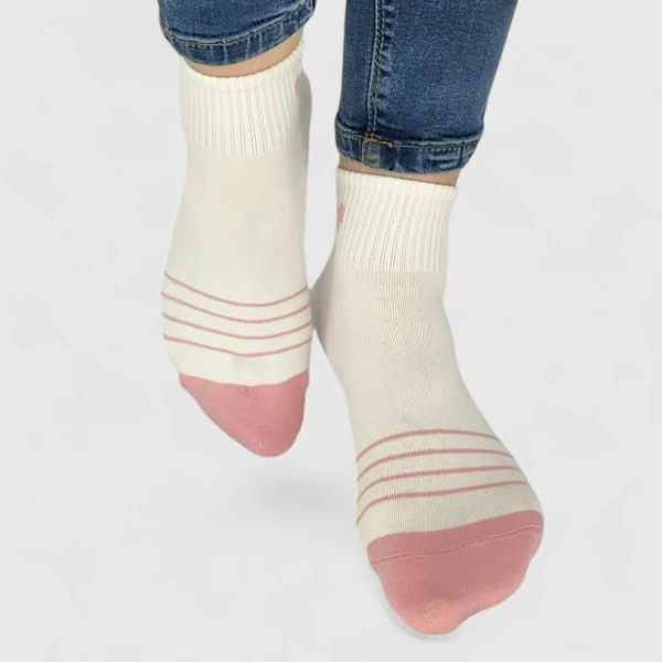 Skarpetki damskie za kostkę serce