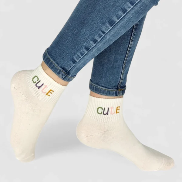 Skarpetki damskie za kostkę cute