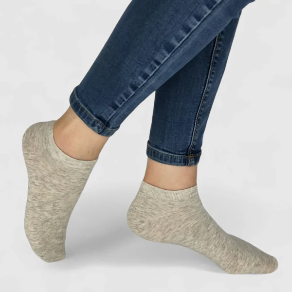 Skarpetki stopki damskie szare