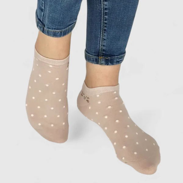 Skarpetki stopki damskie kropki