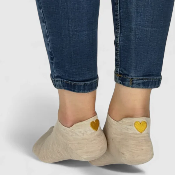 Skarpetki stopki damskie serce