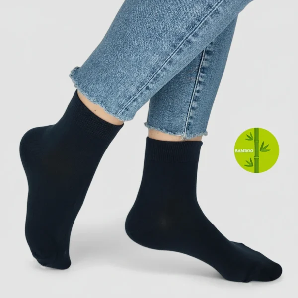Skarpety bambusowe damskie grafit MSAY Skarpety bambusowe damskie grafit