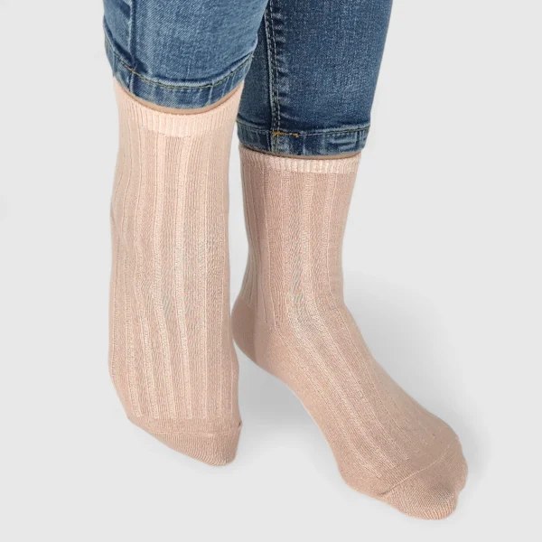 Skarpetki damskie w prążek MSAY Skarpetki damskie w prążek