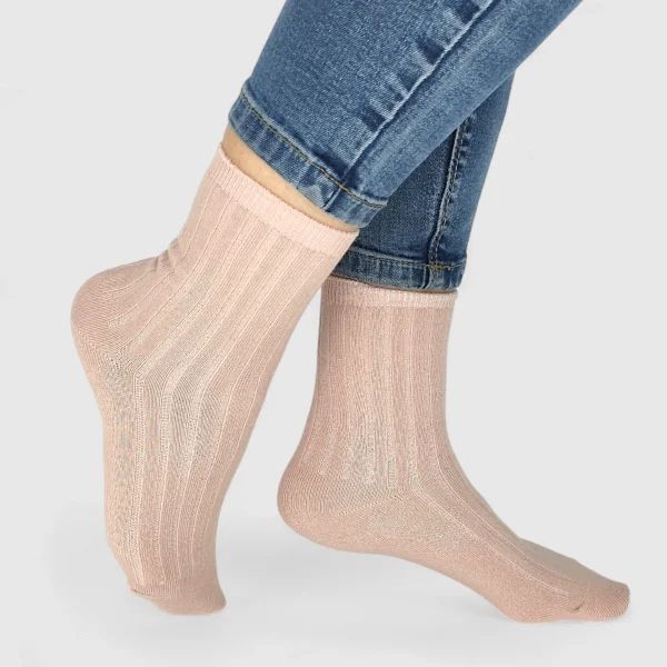 Skarpetki damskie w prążek MSAY Skarpetki damskie w prążek