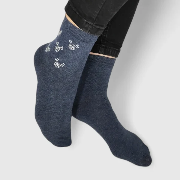 Skarpety damskie z cekinami 5-pak MSAY Skarpety damskie z cekinami 5-pak