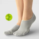 Skarpetki stopki bambusowe szare MSAY Skarpetki stopki bambusowe szare