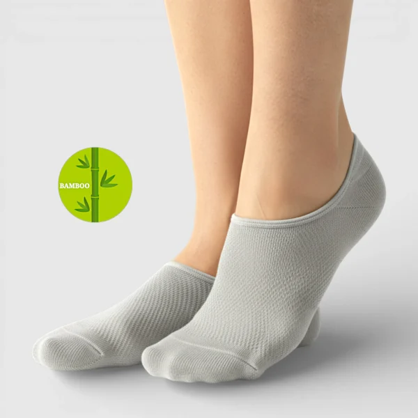 Skarpetki stopki bambusowe szare