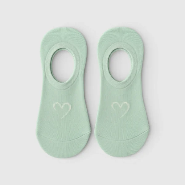 Skarpetki stopki bambusowe z sercem