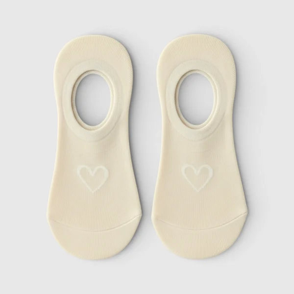 Skarpetki stopki bambusowe z sercem