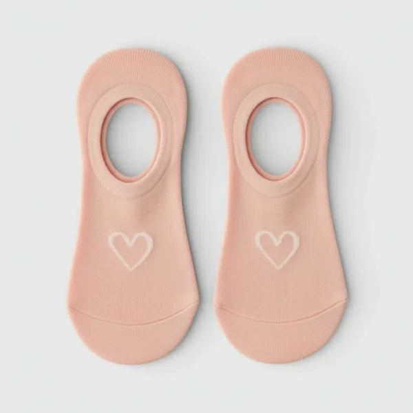 Skarpetki stopki bambusowe z sercem MSAY Skarpetki stopki bambusowe z sercem