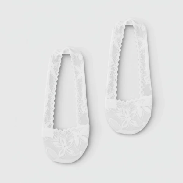 Skarpetki stopki bambusowe damskie białe