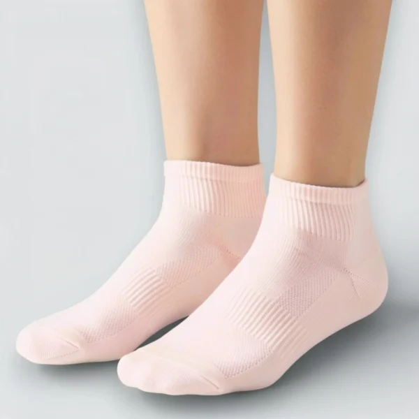 Skarpety za kostkę damskie różowe