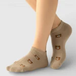 Skarpetki stopki damskie misie MSAY Skarpetki stopki damskie misie