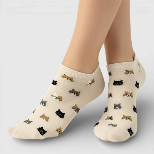 Skarpetki stopki damskie koty MSAY Skarpetki stopki damskie koty