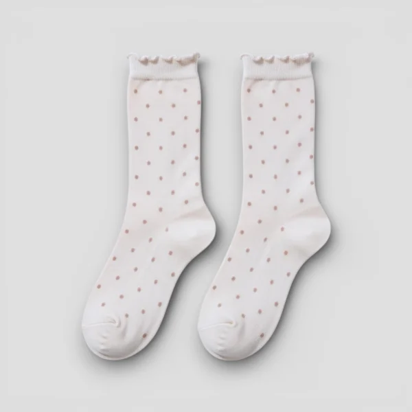 Skarpety damskie w kropki MSAY Skarpety damskie w kropki