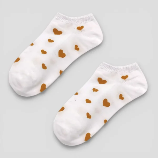 Skarpetki stopki damskie serca MSAY Skarpetki stopki damskie serca