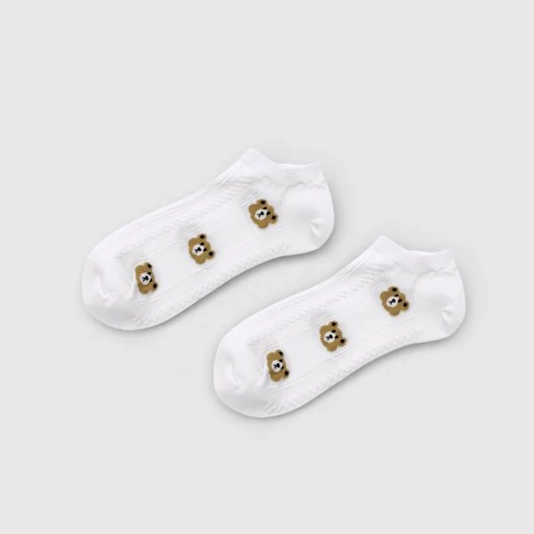 Skarpetki stopki damskie misie MSAY Skarpetki stopki damskie misie