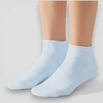 Skarpety za kostkę damskie błękitne