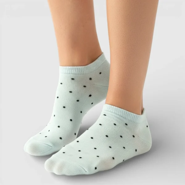 Skarpetki stopki damskie kropki MSAY Skarpetki stopki damskie kropki