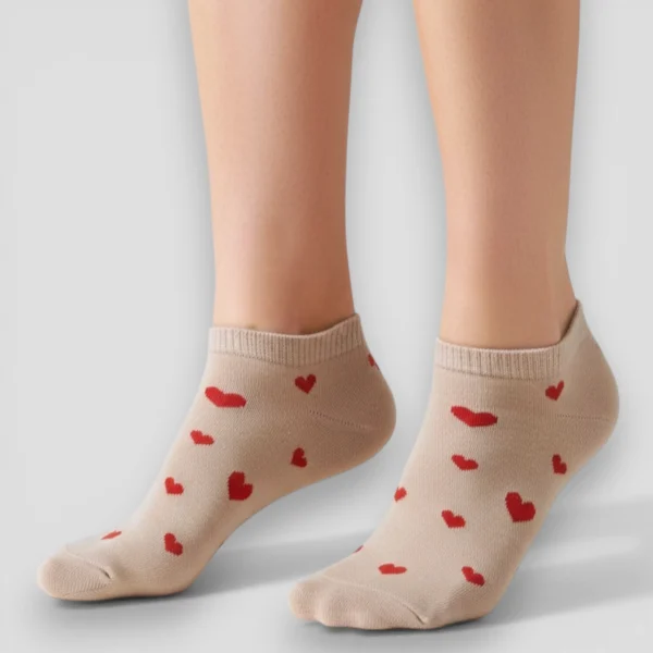 Skarpetki stopki damskie serca