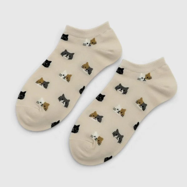 Skarpetki stopki damskie koty MSAY Skarpetki stopki damskie koty