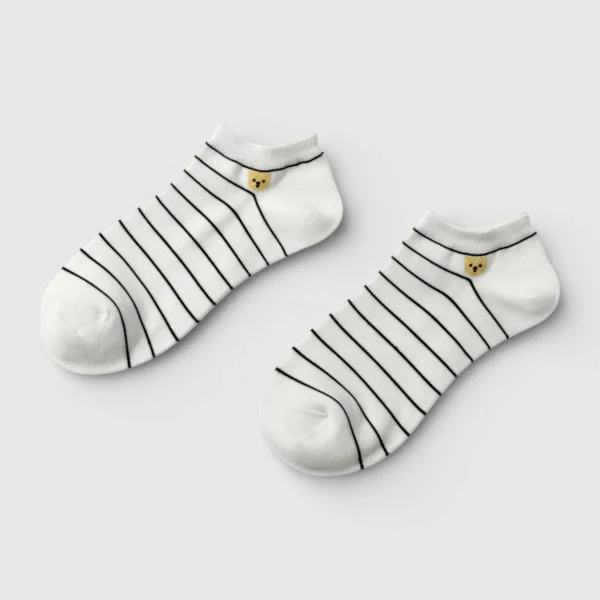 Skarpetki stopki damskie paski MSAY Skarpetki stopki damskie paski